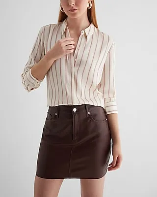 Relaxed Satin Striped Portofino Shirt