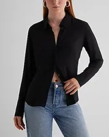 Slim Portofino Shirt Black Women's