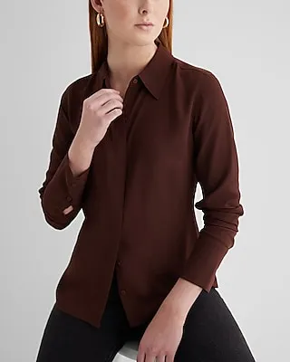 Slim Portofino Shirt Brown Women's XS