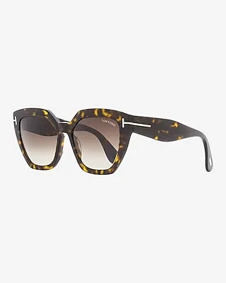 Tom Ford Phoebe Square Sunglasses Women's Brown