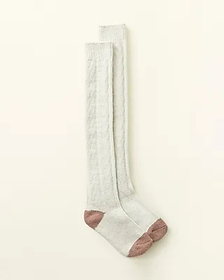Upwest Super Soft Cable Socks Women's White