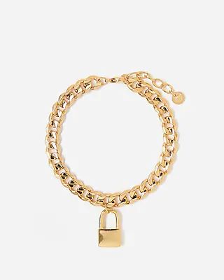 Tess + Tricia Gold Lock Bracelet Women's Gold
