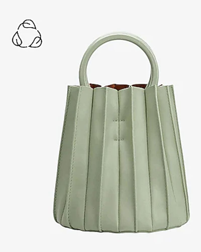 escalada Ejercicio de acuerdo a Express Melie Bianco Lily Recycled Faux Leather Top Handle Bag Women's  Green | Connecticut Post Mall