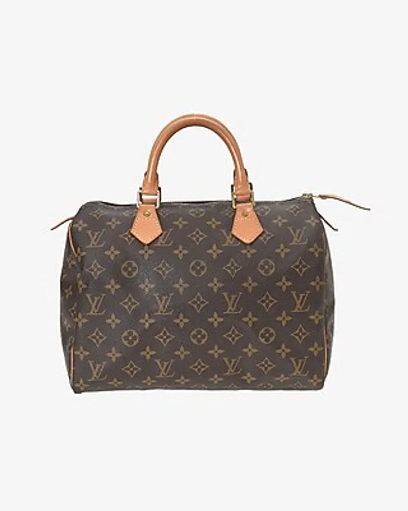 Louis Vuitton Speedy 30 Handbag Authenticated By Lxr Women's Brown