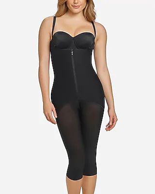 Leonisa Mid-Calf Sculpting Body Shapewear Black Women's M