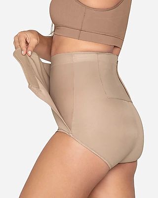 Leonisa High Waisted Firm Compression Postpartum Panty Neutral Women's L
