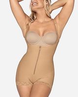 Leonisa Firm Compression Boyshort Bottom Body Shaper Neutral Women's L