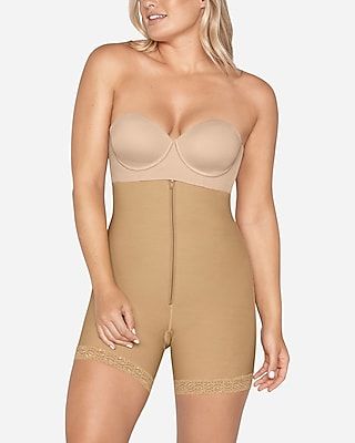 Leonisa Butt Lifter Firm Tummy Control Shaper Strapless Short