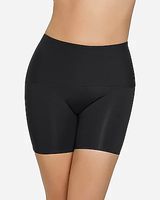 Leonisa Moderate Compression High-Waisted Shaper Slip Short Black Women's M