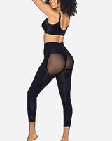 Leonisa Invisible Super Comfy Compression High-Waisted Capri Shaper Black Women's L