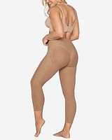 Leonisa Invisible Super Comfy Compression High-Waisted Capri Shaper Neutral Women's L