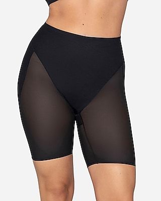 Leonisa Firm Compression Butt Lifter Shaper Short Black Women's XL