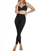 Leonisa Super Soft Moderate Compression Butt Lift Leggings Black Women