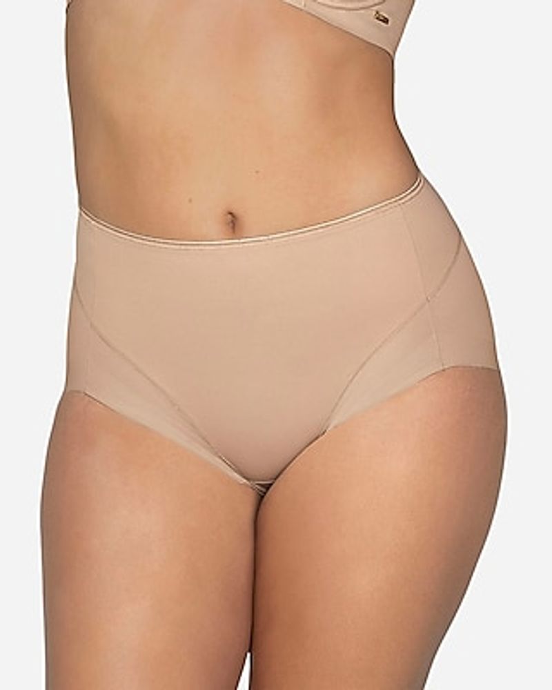 Express Leonisa High-Cut Seamless Shaper Brief White Women's M