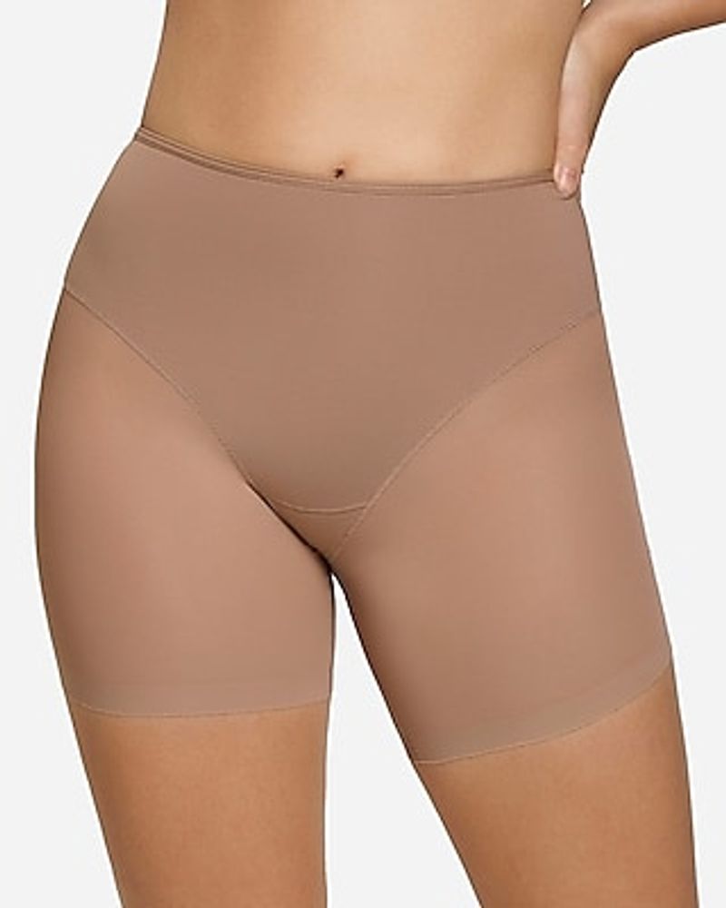 Leonisa Truly Undetectable Sheer Shaper Short Brown Women's XL