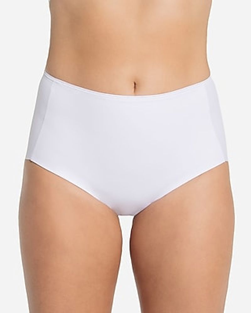Express Leonisa Perfect Fit High Waisted Seamless Hipster Panty White  Women's M