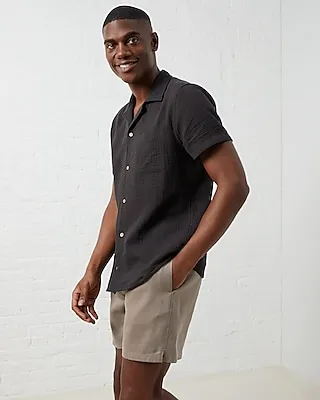 Upwest Coastal Cotton Button Down Short Sleeve Shirt