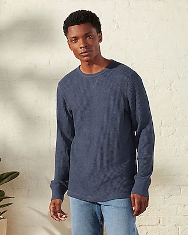 Upwest Cozy Up Waffle Crewneck Tee Men