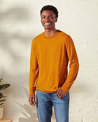 Upwest Hemp Jersey Long-Sleeve T-Shirt Orange Men