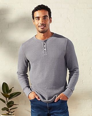 Upwest Cozy Up Waffle Henley T-Shirt