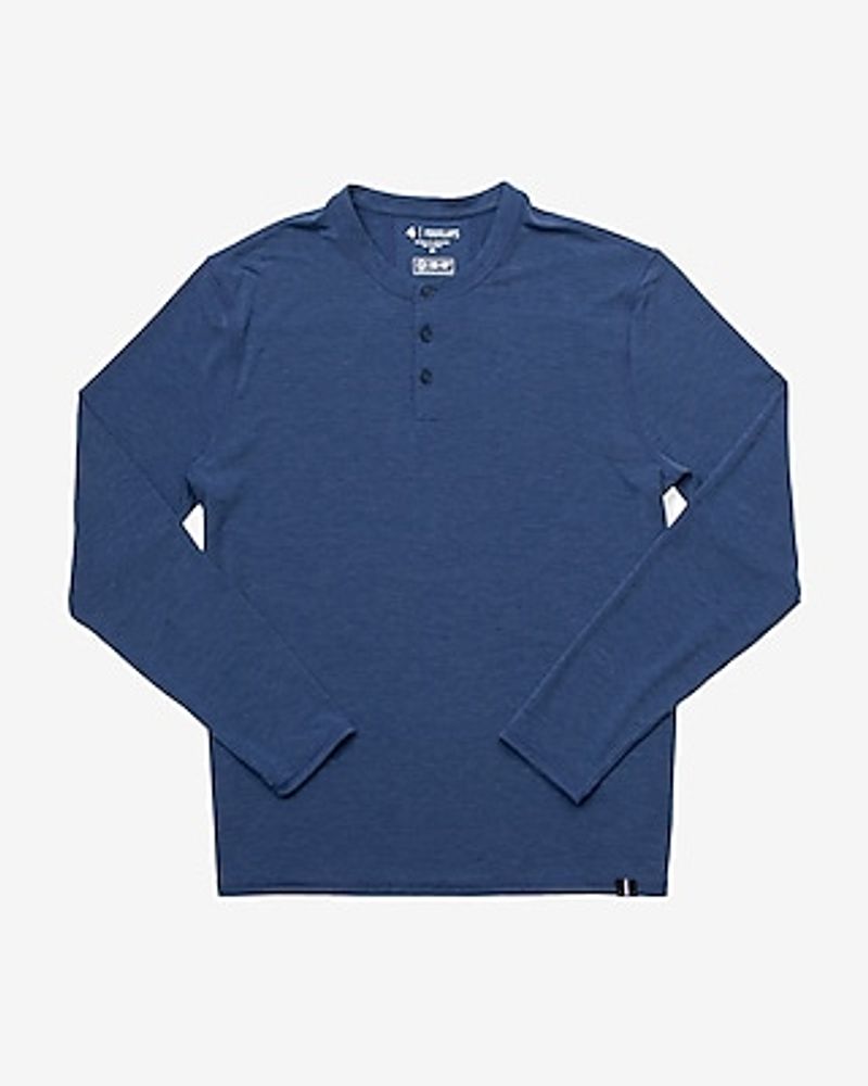 Fourlaps Long Sleeve Radius Henley T-Shirt Blue Men's M