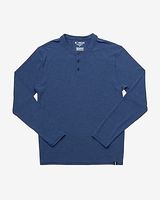 Fourlaps Long Sleeve Radius Henley T-Shirt Blue Men's XL