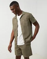 Upwest Knit Button Down Utility Shirt