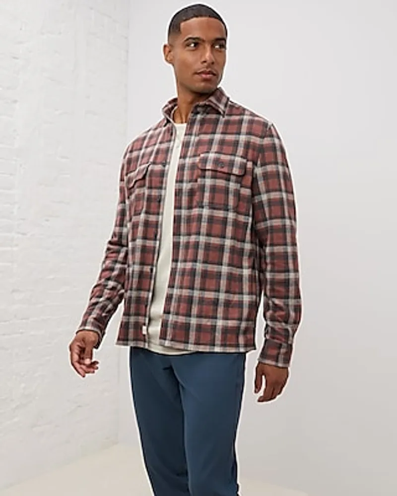 Upwest All-Season Stretch Plaid Flannel Shirt