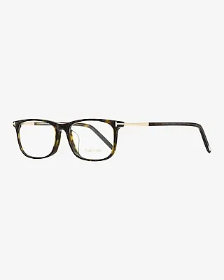 Tom Ford Rectangular Glasses Men's Brown