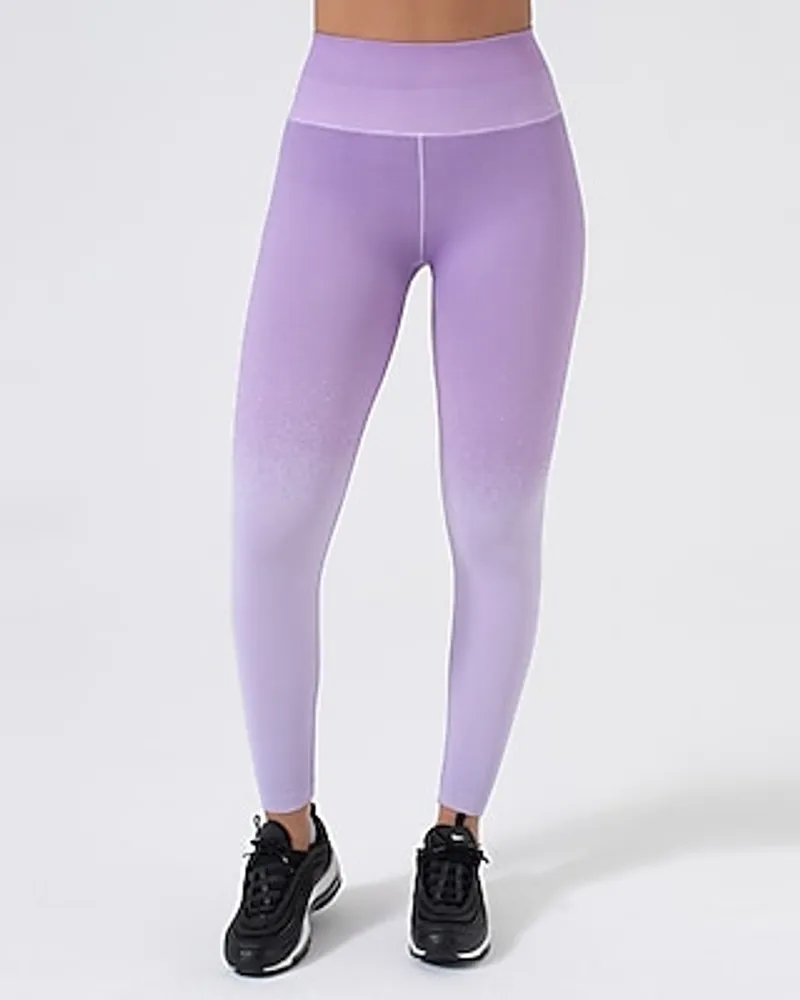 Express Nux Active High Waisted Gradient Leggings Purple Women's L