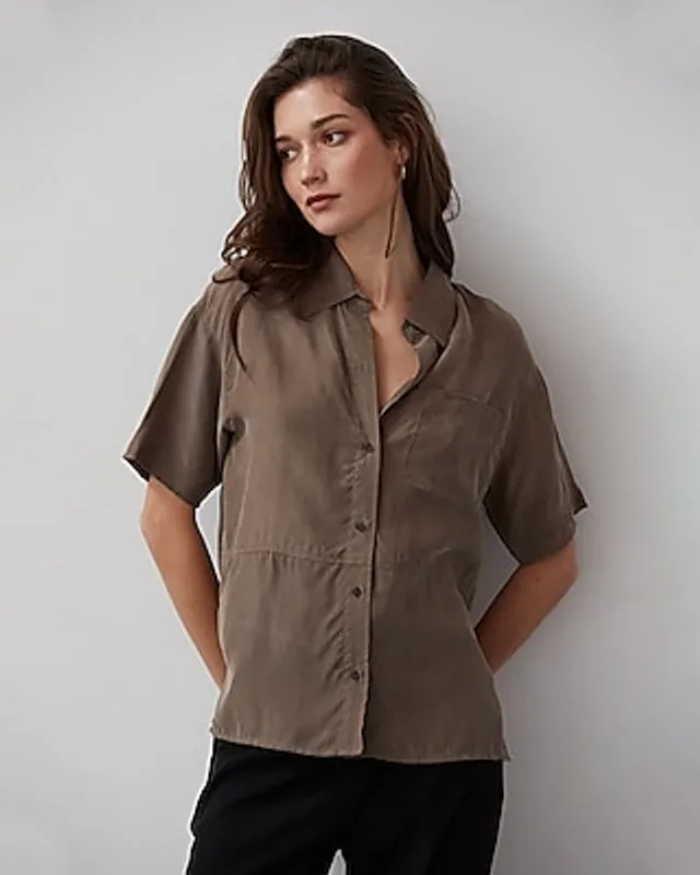 Forever Collectible Astros Tonal Print Button-Up Shirt - Women's