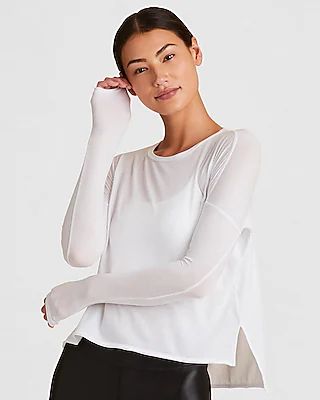 Alala Long Sleeve Breakers Tee White Women's M