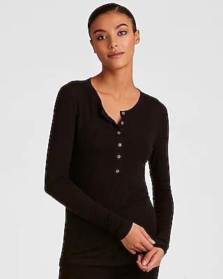 Alala Breakers Henley Tee Black Women's M