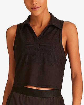Alala Tie Back Polo Black Women's M