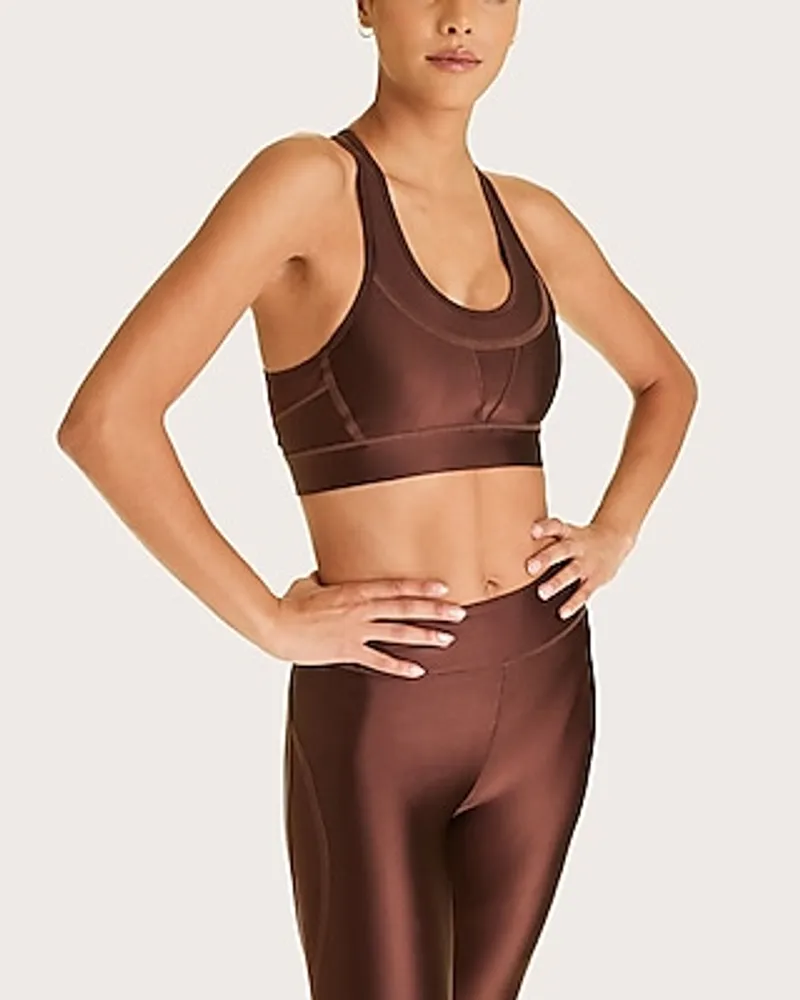 Brown, Women's Activewear & Workout Sports Bras