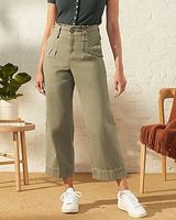 Upwest Pleated Wide Leg Palazzo Trouser Green Women's 10