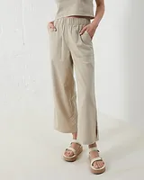 Upwest Ecohemp Mid Rise Wide Leg Palazzo Pull-On Pants Gray Women's