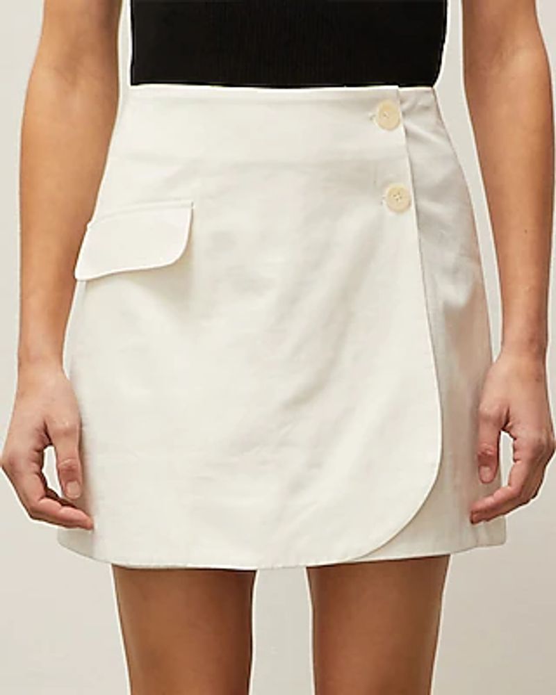 express white mini skirt