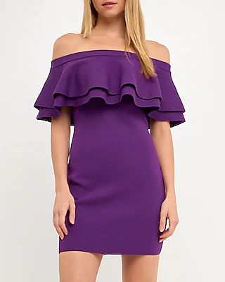 Cocktail & Party Endless Rose Off The Shoulder Mini Dress