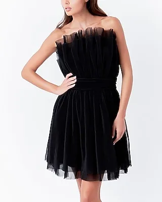 Cocktail & Party Endless Rose Strapless Tulle Mini Dress Women
