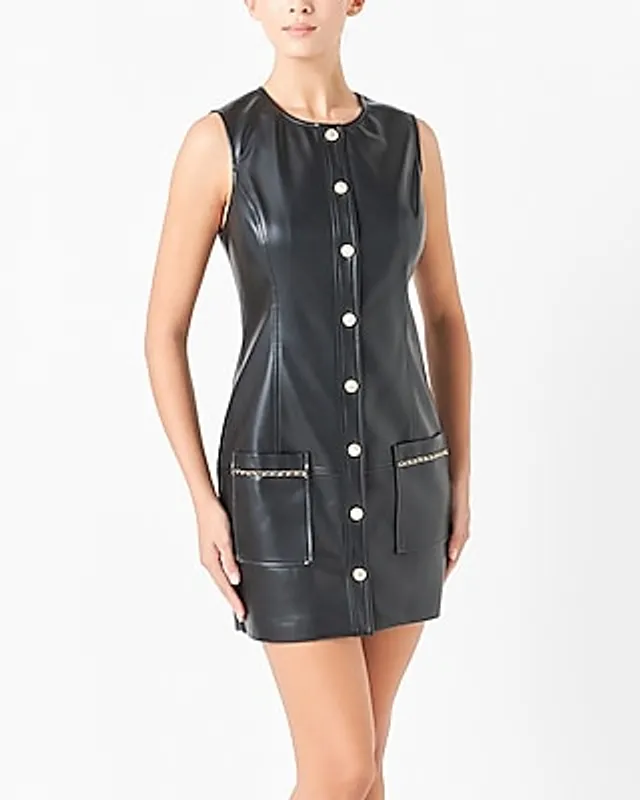 Home | Express Cocktail & Party Endless Rose Faux Leather Chain Mini Dress  Black Women's at Plaza Del Caribe in Ponce, PR