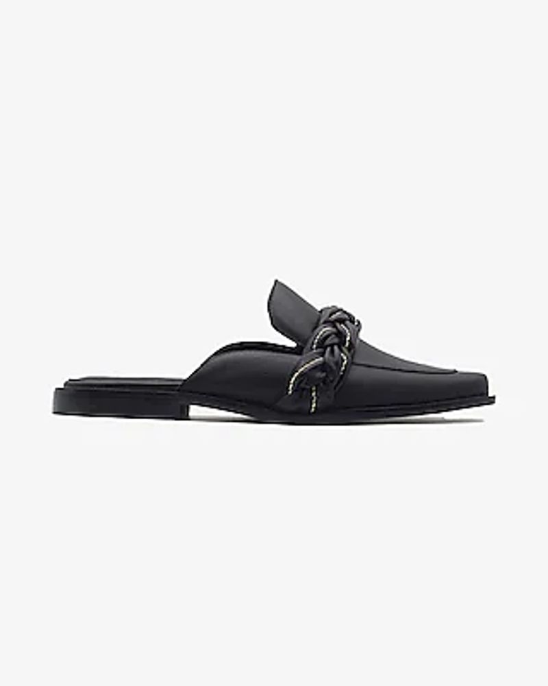 Express Kaanas Poltava Square Toe Braid Detail Mule Black Women's 6 |  Dulles Town Center