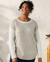 Upwest Curved Hem Crewneck Sweater Women's