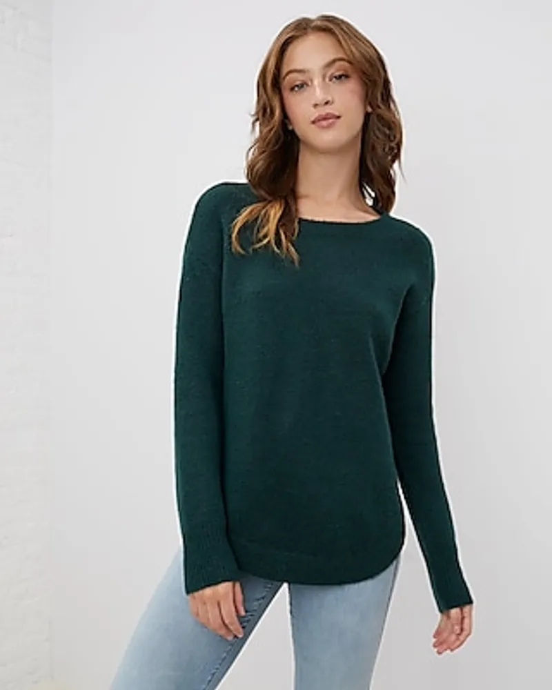 Upwest Curved Hem Crewneck Sweater Women's