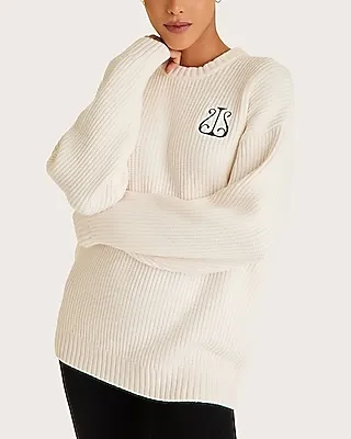 Alala Crest Oversized Sweater White Women's M