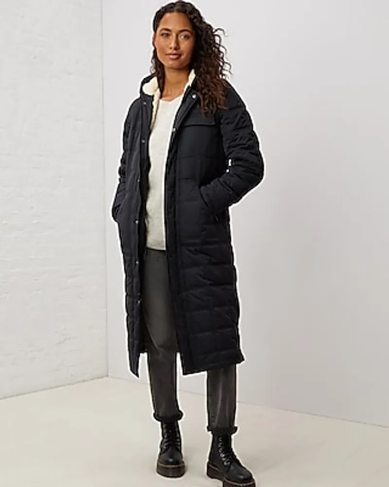 Upwest Sherpa Lined Convertible Vest Parka Black Women's XS