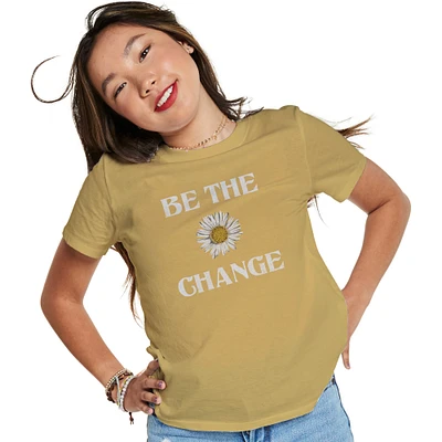 juniors ‘be the change’ graphic tee
