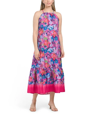 Halter Tiered Maxi Dress for Women