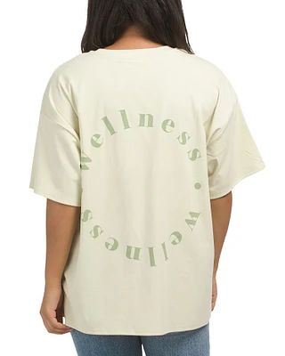 Short Sleeve Wellness Oversized T-shirt for Women