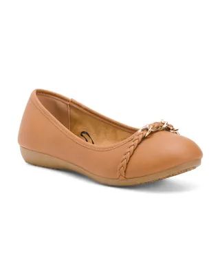 Ballerina Flats With Braided Detail For Women